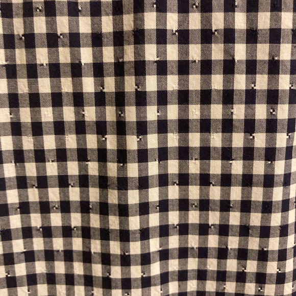 Tommy Hilfiger Navy/white check blouse size Medium - Picture 5 of 7